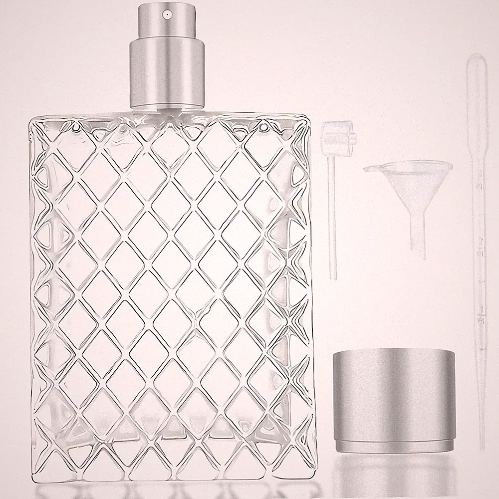 100ML 3.4Oz Perfume Bottles Empty Vintage, Fine Mist Perfumetravel Refillable, G